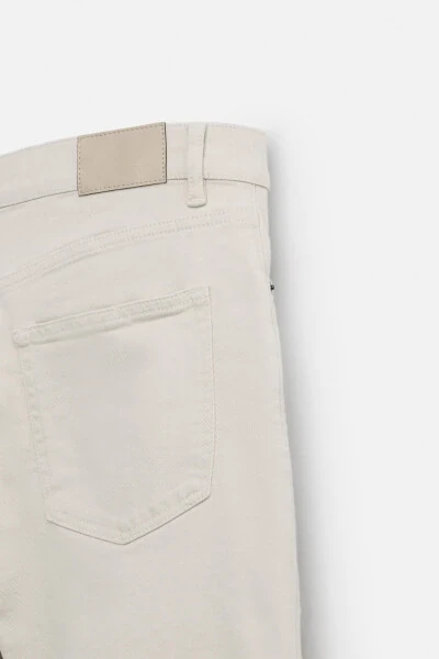 SLIM FIT JEAN-Ekru - 9