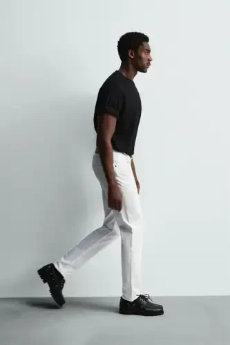 SLIM FIT JEAN-Beyaz - 5