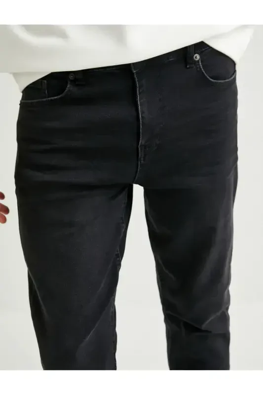 Slim Fit Jeans - Brad Jean-Black - 5
