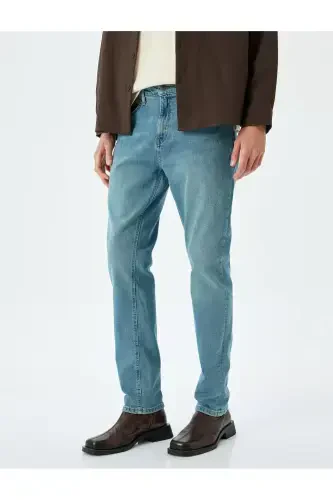 Slim Fit Jeans - Brad Jean-Mid Indigo - 3