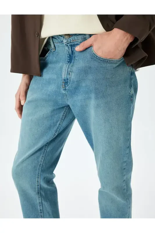 Slim Fit Jeans - Brad Jean-Mid Indigo - 5