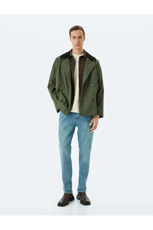 Slim Fit Jinsilar - Brad Jean-O'rta Indigo - KOTON