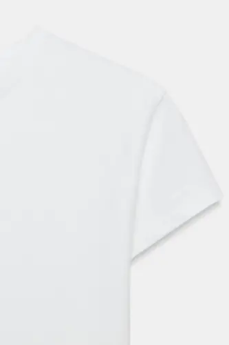 SLIM FIT KALTA YENGLI T-SHIRT-Oq - 4