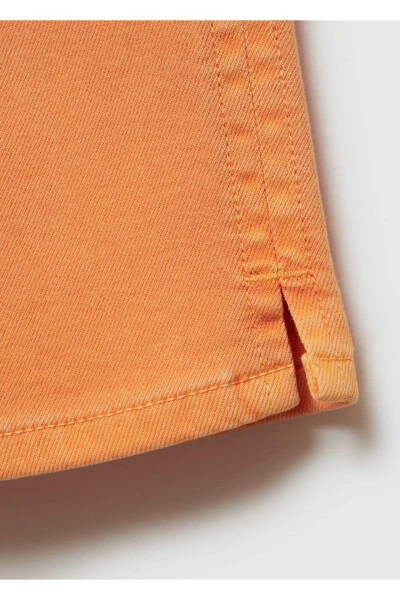 Slim Fit kapri fermuarlı jins - 7