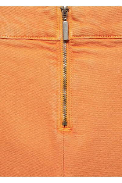Slim Fit kapri fermuarlı jins - 6