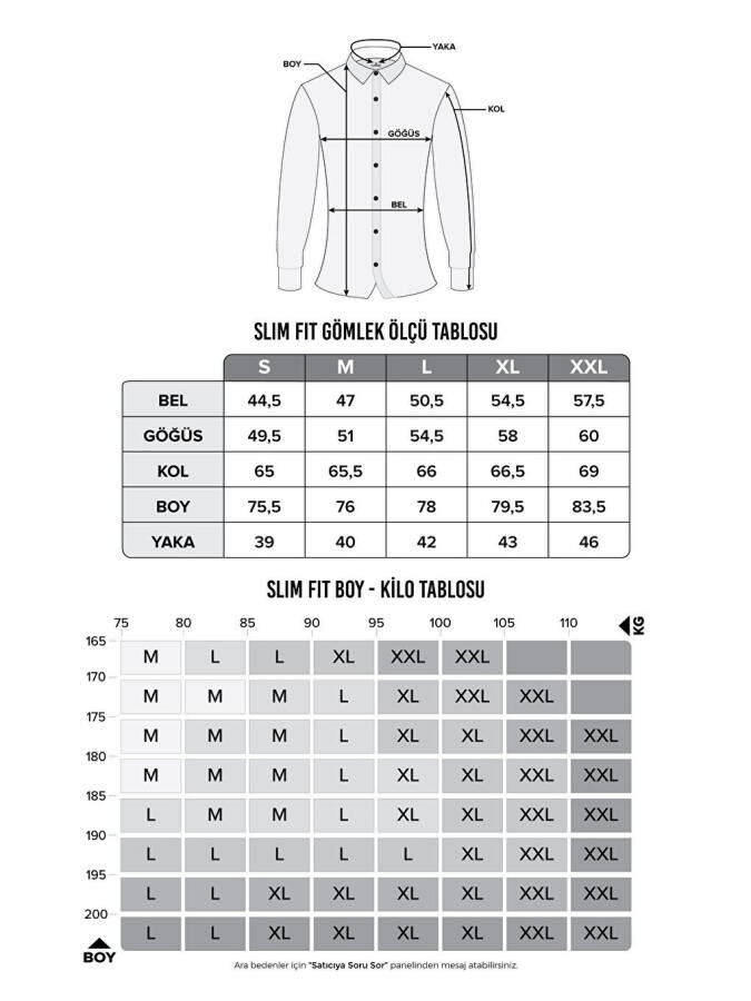 Slim Fit Kolay Ütülenen Kravatlık Erkek Gömlek - 18