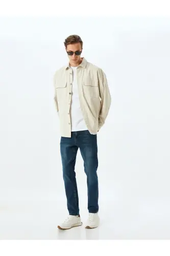 Slim Fit Kot Jinsi - Brad Jean - 1
