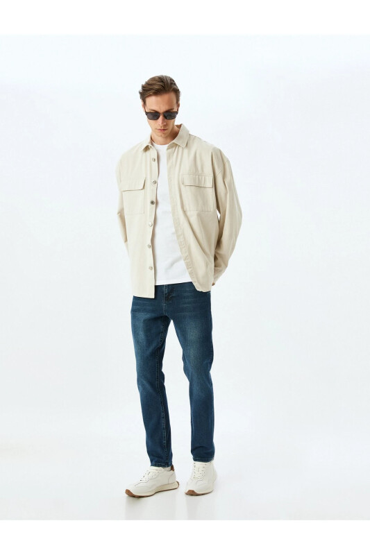 Slim Fit Kot Jinsi - Brad Jean - 1