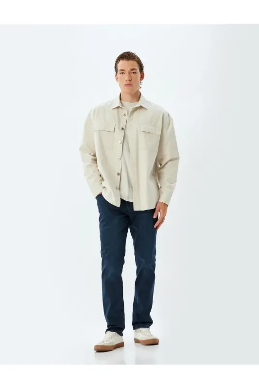 Slim Fit Kot Pantolon - Brad Jean - K. İNDİGO - 1