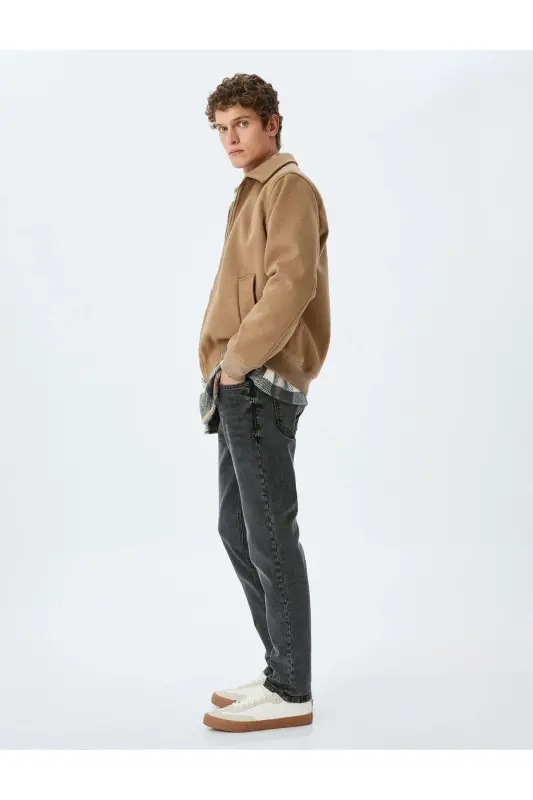 Slim Fit Kot Pantolon - Brad Jean - Siyah - 2