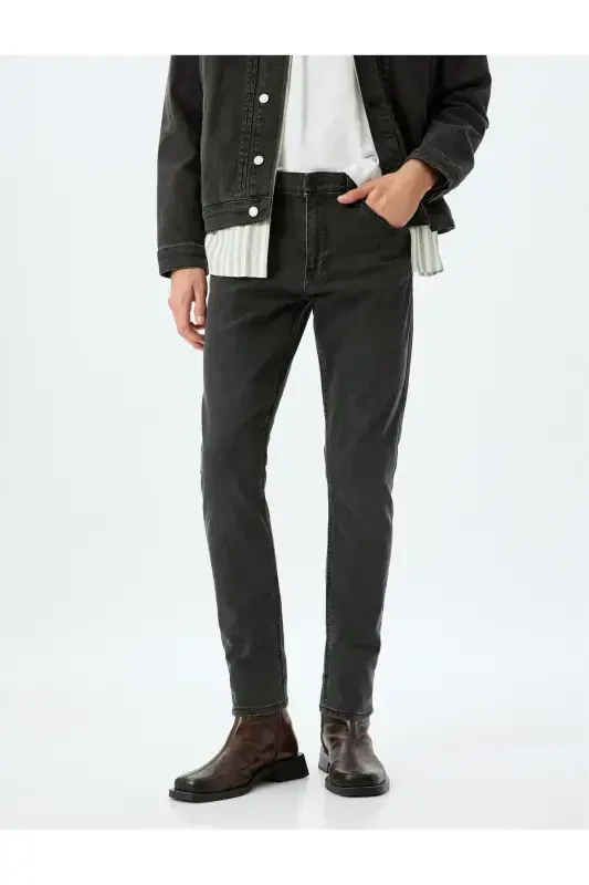 Slim Fit Kot Pantolon - Brad Jean - 3