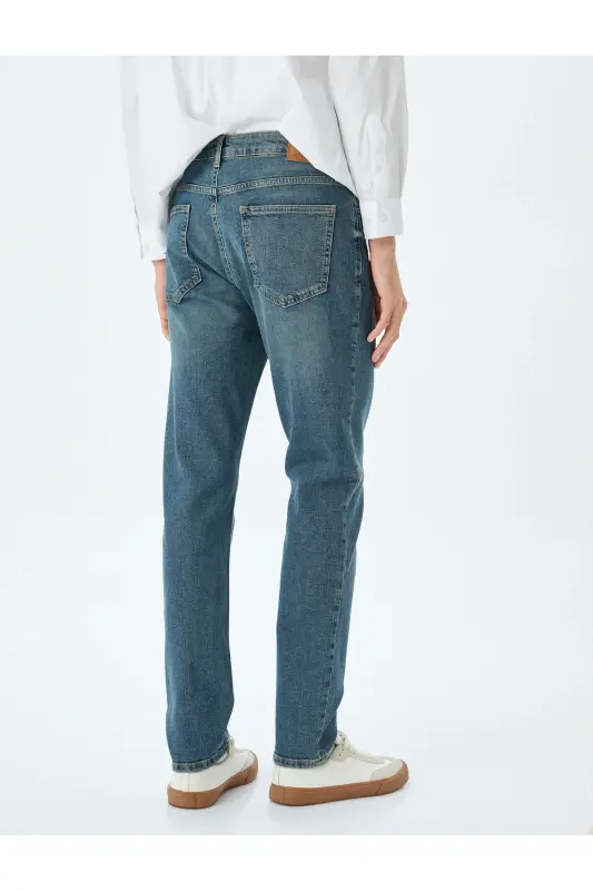 Slim Fit Kot Pantolon - Brad Jean-741 - 4