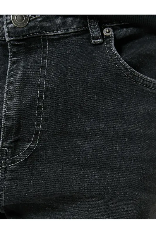 Slim Fit Kot Pantolon - Brad Jean-Antrasit - 6