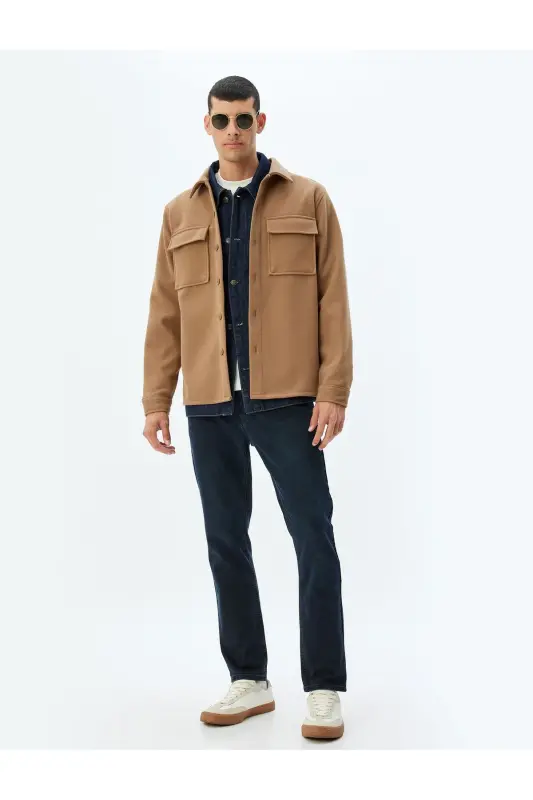 Slim Fit Kot Pantolon - Brad Jean - İndigo - Taş - 1