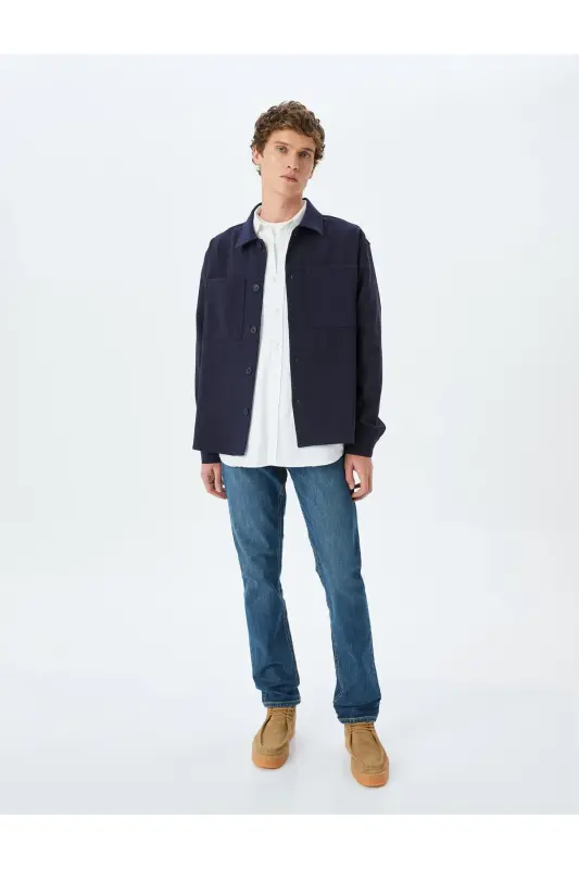 Slim Fit Kot Pantolon - Brad Jean-İndigo - 2