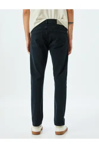 Slim Fit Kot Pantolon - Brad Jean-Koyu İndigo - 4
