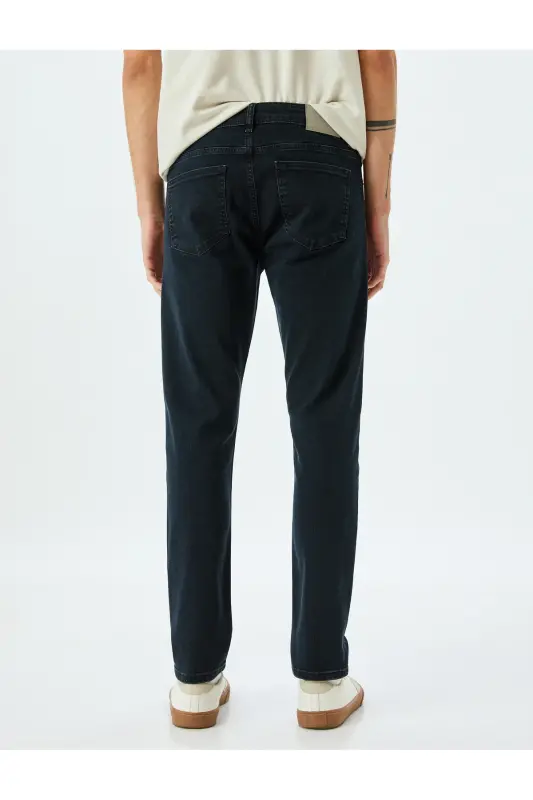 Slim Fit Kot Pantolon - Brad Jean-Koyu İndigo - 4