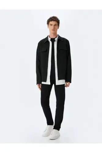 Slim Fit Kot Pantolon - Brad Jean-Siyah - 1