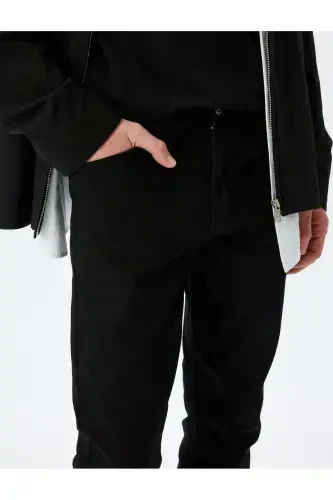 Slim Fit Kot Pantolon - Brad Jean-Siyah - 5