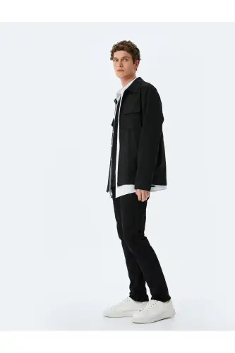 Slim Fit Kot Pantolon - Brad Jean-Siyah - KOTON (1)