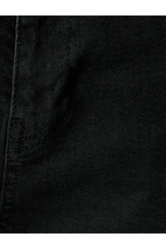 Slim Fit Kot Pantolon - Brad Jean-Siyah - 6