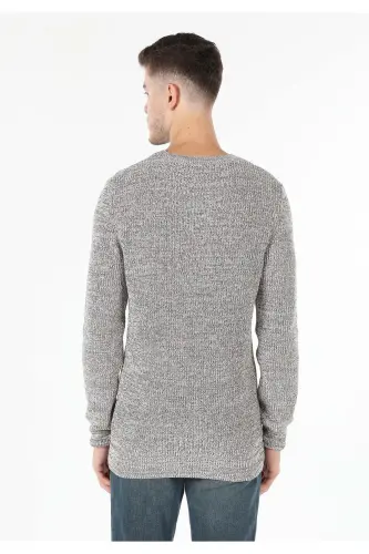 Slim Fit krujka yaxasi, tor tor bej erkak ko'ylagi (Cl1059927) - COLIN’S (1)
