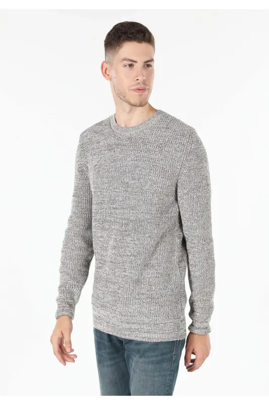 Slim Fit krujka yaxasi, tor tor bej erkak ko'ylagi (Cl1059927) - COLIN'S