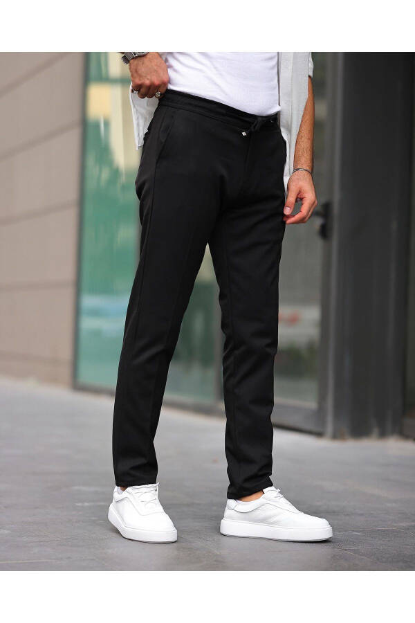 Slim Fit Likralı Jogger Pantolon - 5