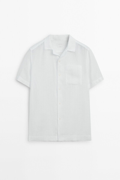 Slim fit linen shirt - 5