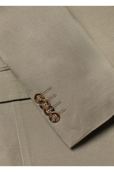 Slim Fit Linen Suit Blazer Jacket - 6