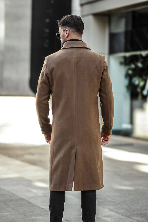 Slim fit, long, cashmere coat. - 6