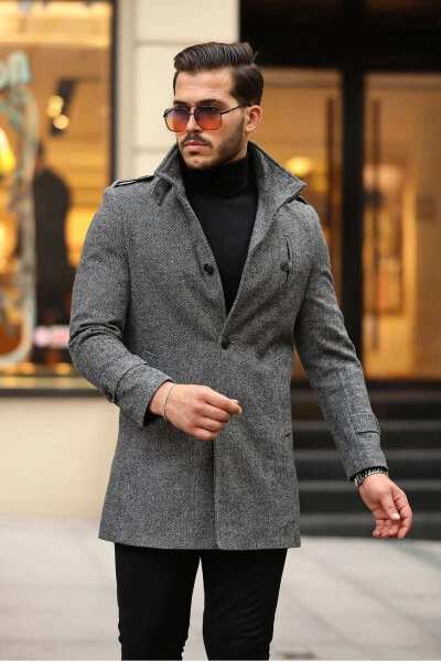 Slim fit, long cashmere coat. - Modazone