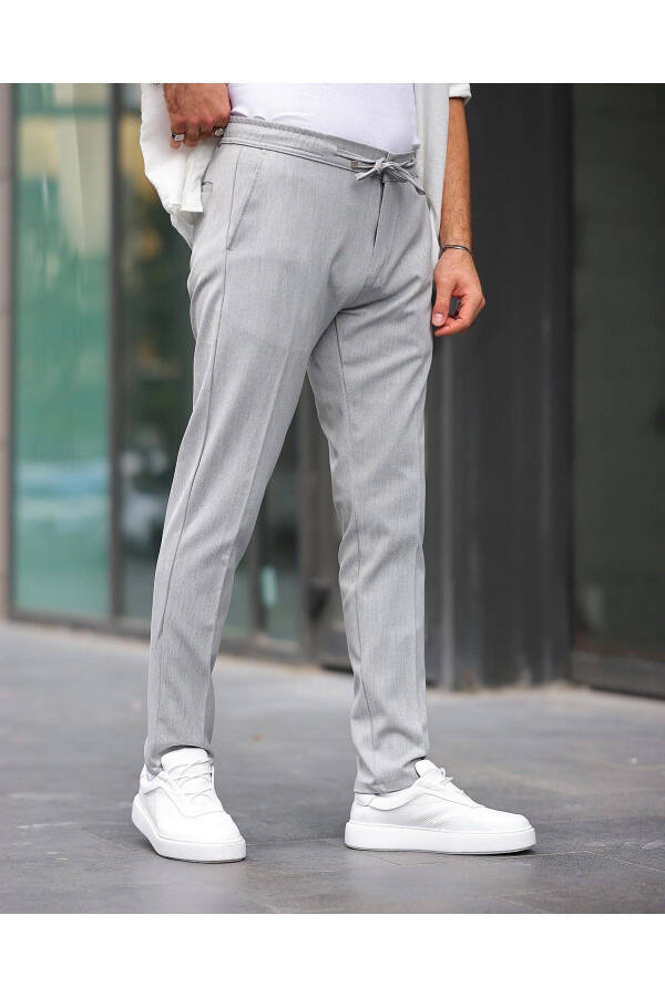 Slim Fit Lycra Jogger Pants - 5