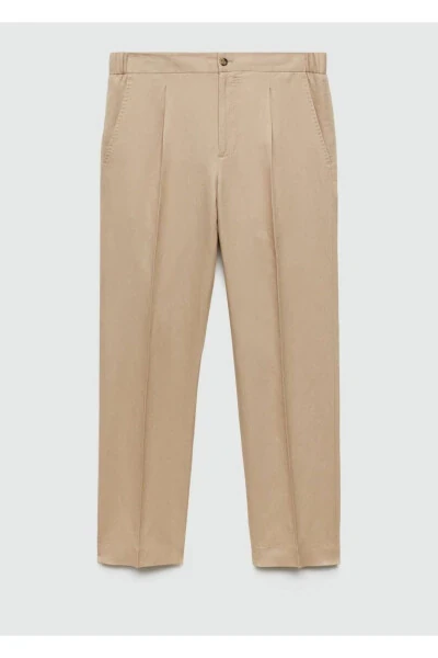 Slim fit lyocell linen trousers - 3