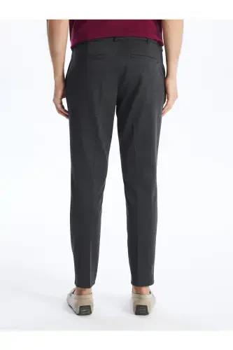 Slim Fit Men's Chino Trousers - ANTHRACITE MLG - 4