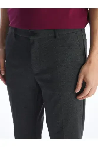 Slim Fit Men's Chino Trousers - ANTHRACITE MLG - 5