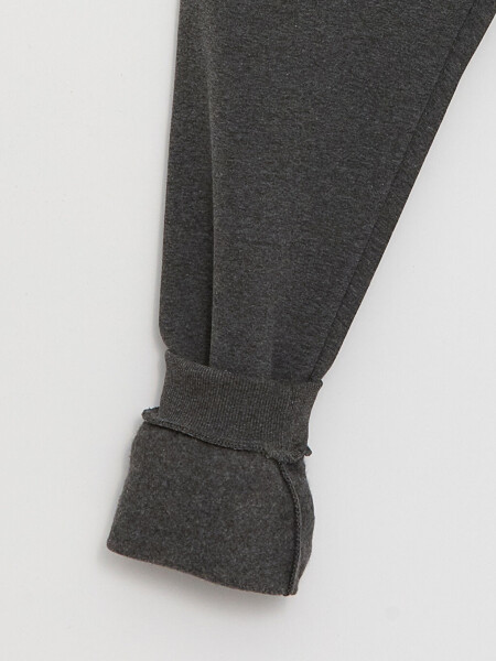 Slim Fit Men's Thick Jogger Pants - Anthracite - 8