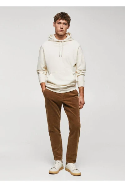 Slim Fit Micro-Corduroy Pants - MANGO MAN (1)