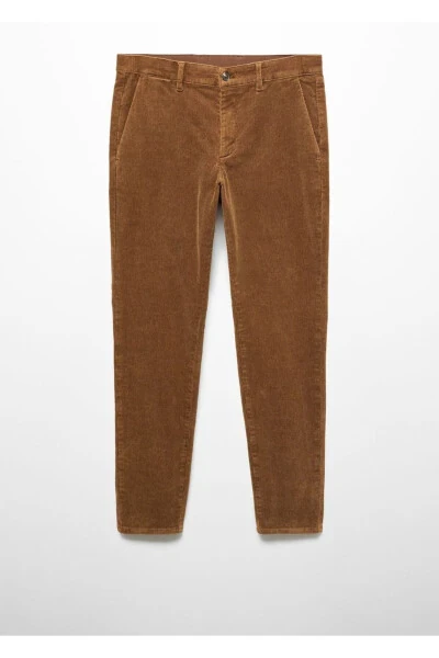 Slim Fit Micro-Corduroy Pants - 3