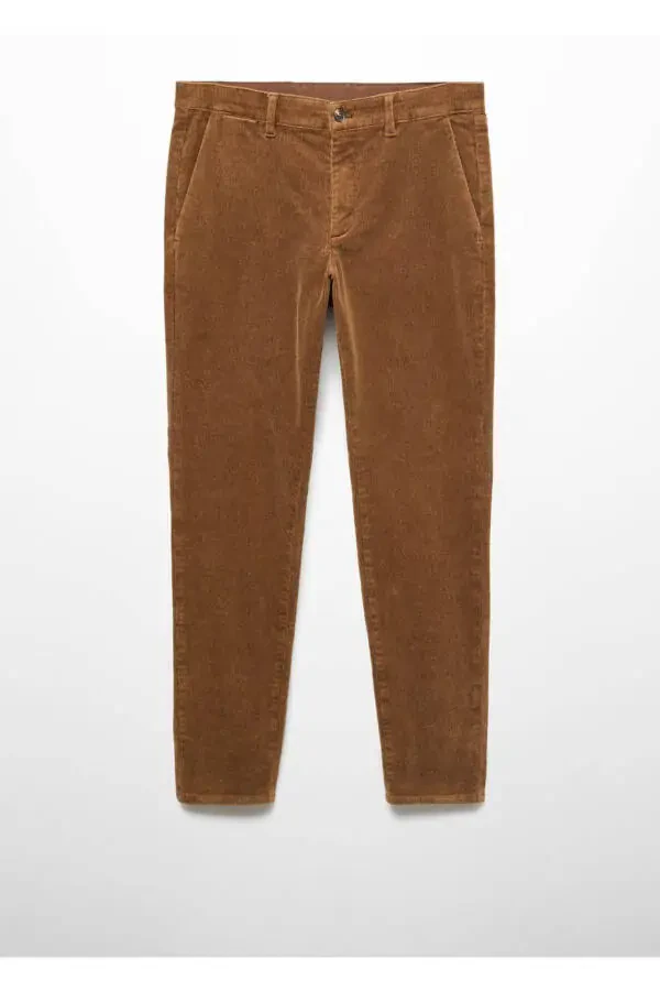 Slim Fit Micro-Corduroy Pants - 3