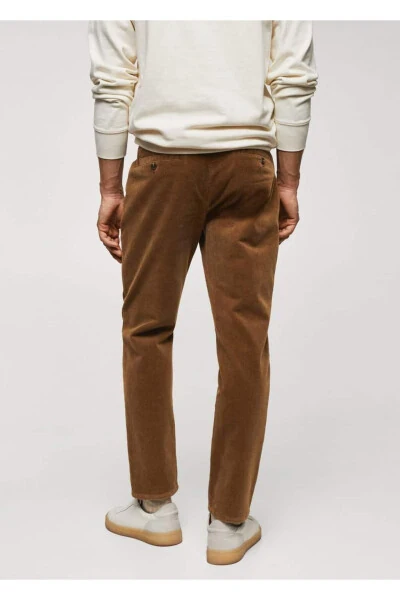 Slim Fit Micro-Corduroy Pants - 4
