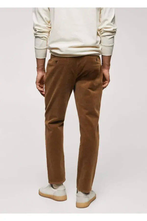Slim Fit Micro-Corduroy Pants - 4