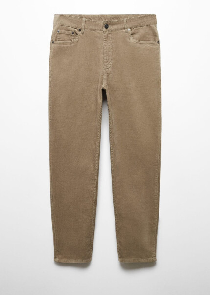 Slim fit micro corduroy trousers - 20