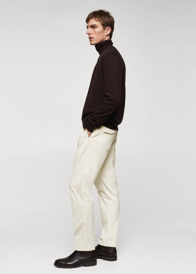 Slim fit micro corduroy trousers - 18