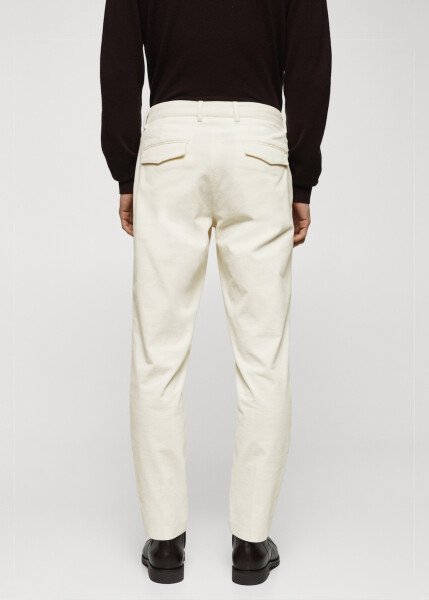 Slim fit micro corduroy trousers - 4