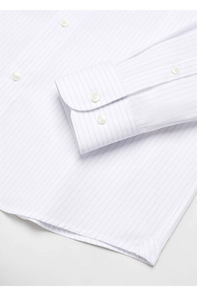Slim fit micro-patterned twill shirt - 7