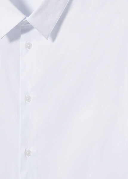 Slim fit micro-patterned twill shirt - 20