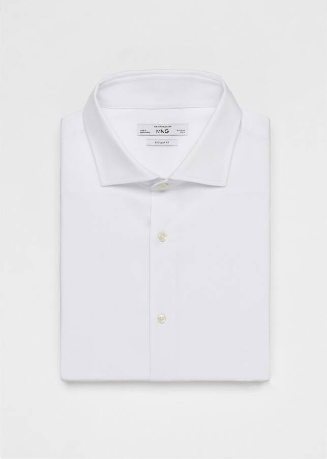 Slim fit micro-patterned twill shirt - 5