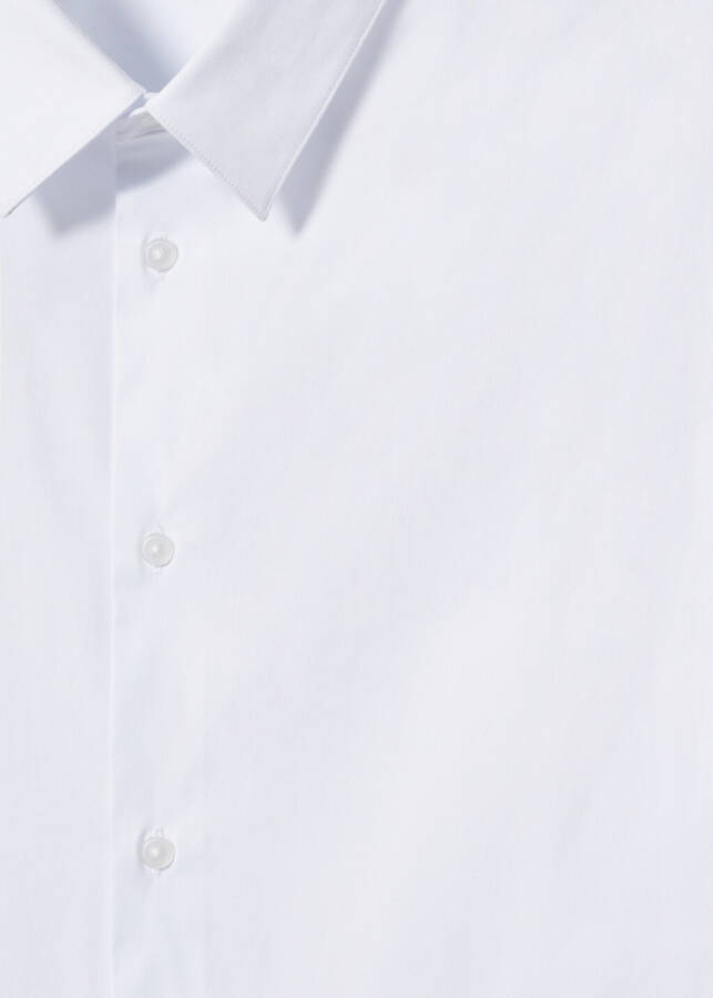 Slim fit micro-patterned twill shirt - 8