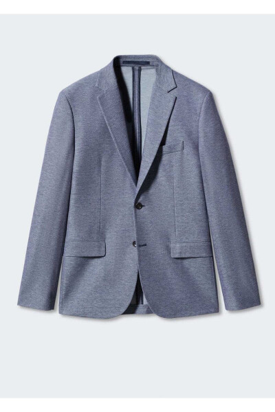 Slim Fit Mini Woven Blazer Jacket - 3